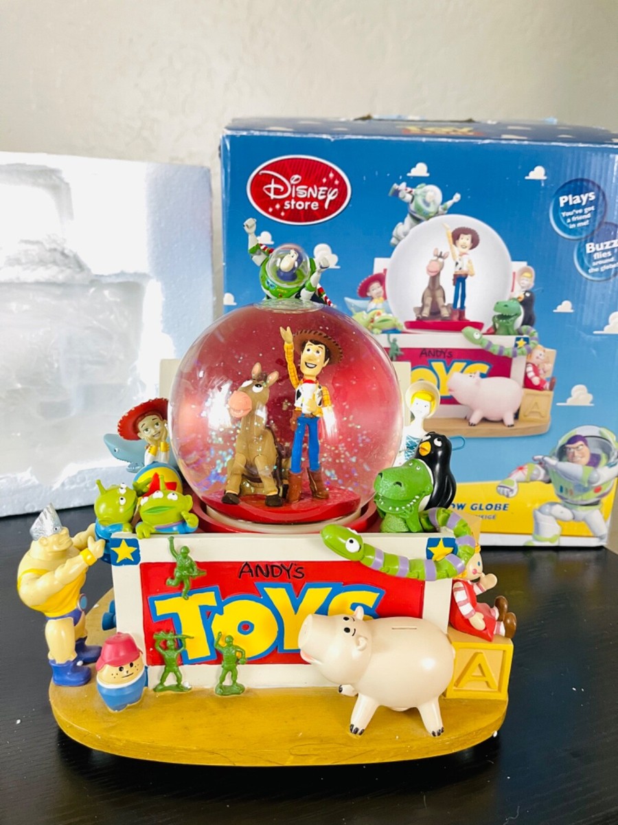 Rare ❤️ Disney Pixar Toy Story Andy's Toy Box Music Snow globe