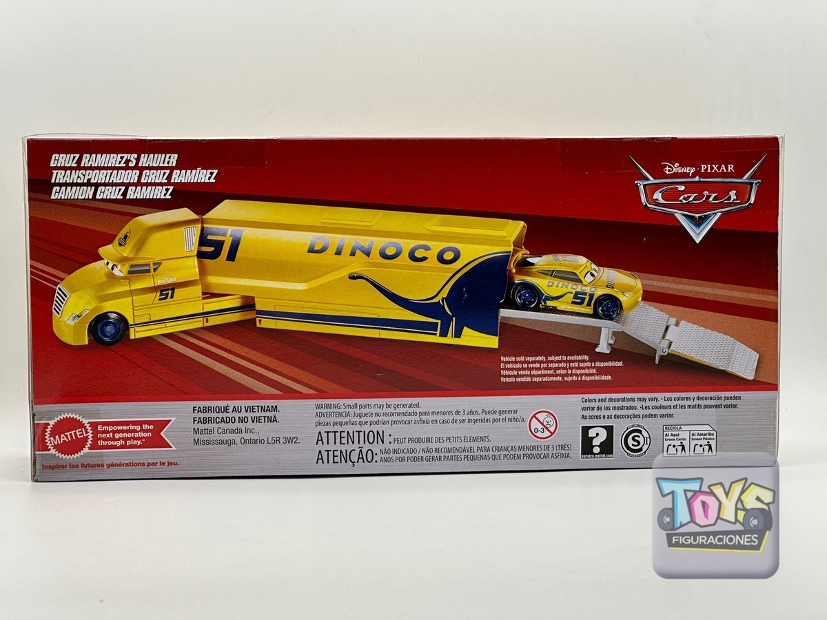 Disney Pixar Cars Dinoco Cruz Ramirez Hauler NEW First Time In Die