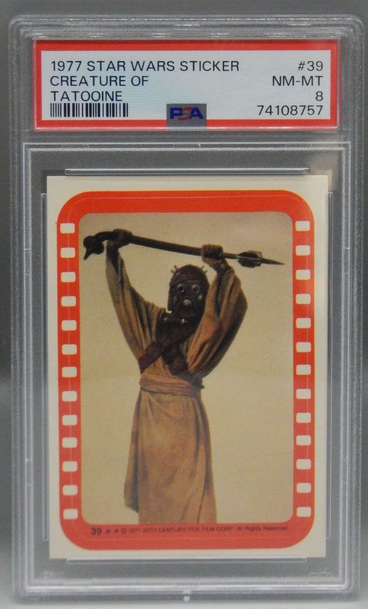 1977 Topps STAR WARS trading card sticker #39 Sandpeople TUSKEN