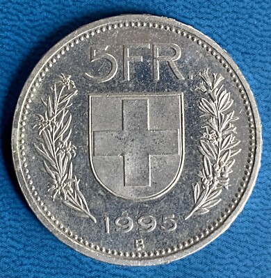 5 FR SWISS Francs 1968 B Confoederatio HELVETICA Collectible