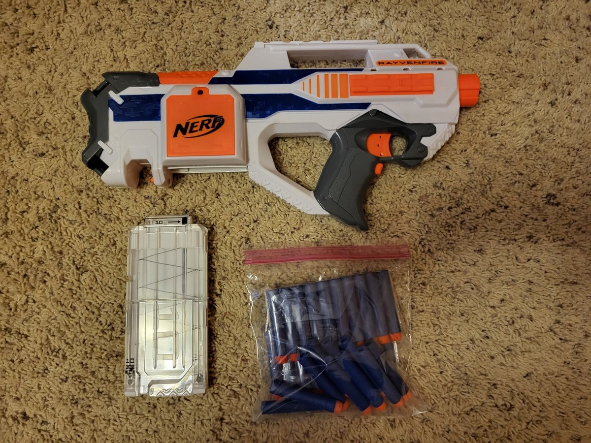 NERF Elite RAYVENFIRE Dart BLASTER Rapid Fire MOTORISED | eBay