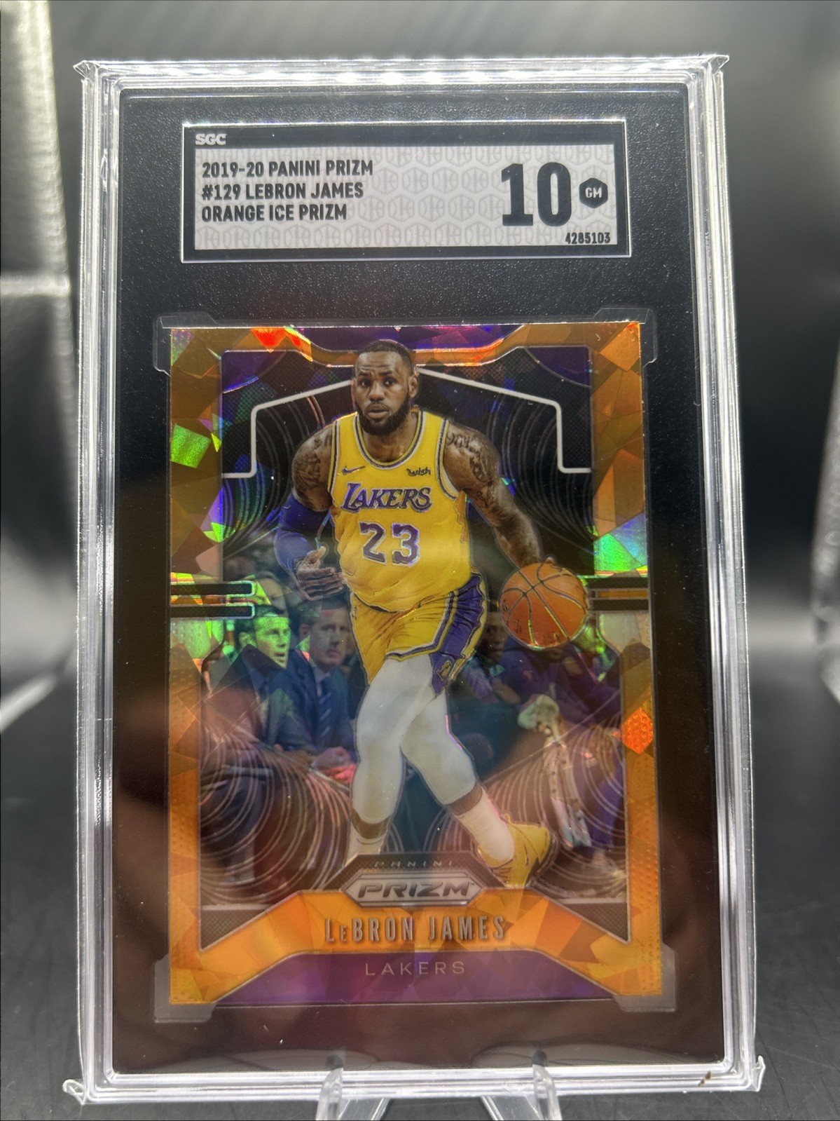LeBron James 2019 Prizm #129 Orange Ice Price Guide - Sports Card