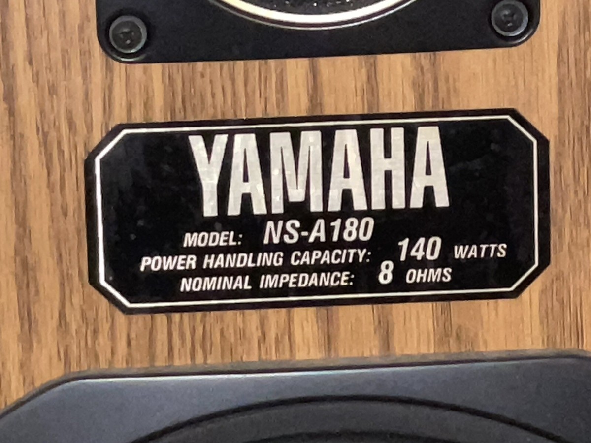 VINTAGE YAMAHA NS-A180 3-WAY SPEAKER SYSTEM 280 WATTS (PICK UP IN
