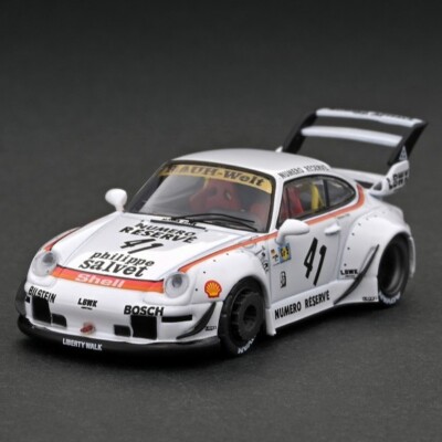 Tarmac Works x HOBBY64 - Numero Reserve Porsche RWB 993 LBWK