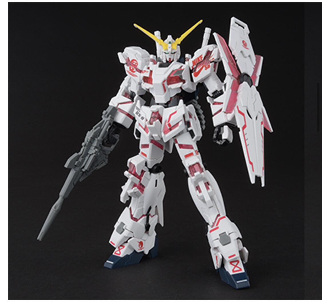 HG 1/144 Unicorn Gundam (Destroy Mode) Ver. Nike SB model Kit P