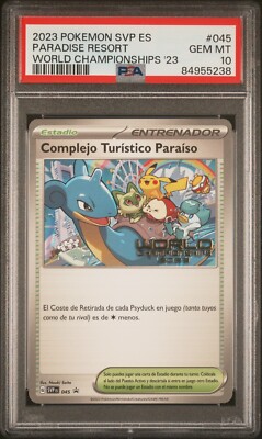 Pokemon Spanish PSA 10 Paradise Resort 045 SVP 2023 World