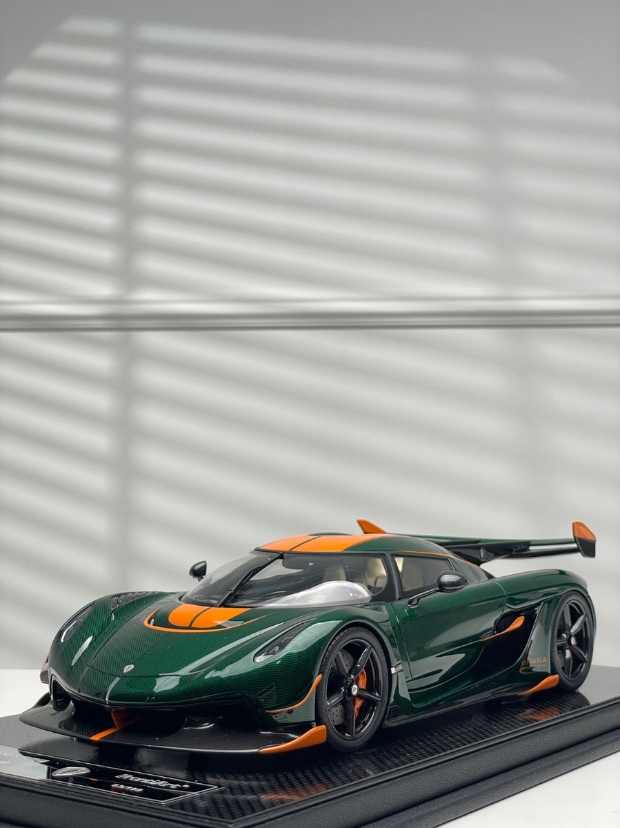 Koenigsegg Jesko (Green Carbon Fiber) [FrontiArt] 1/18 scale | eBay
