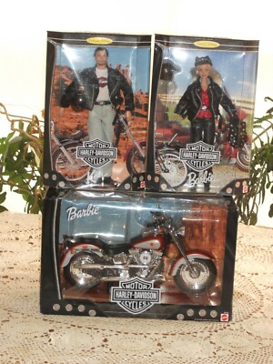 Barbie Motor Harley-Davidson Cycles Set Barbie Ken and Motorcycle