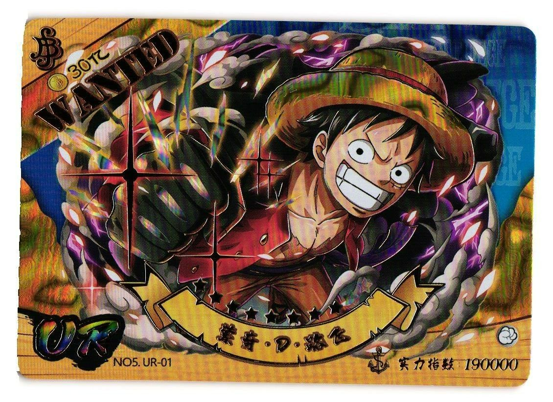 Monkey D Luffy UR NO5 UR-01 One Piece Anime TCG CCG Anime Card | eBay