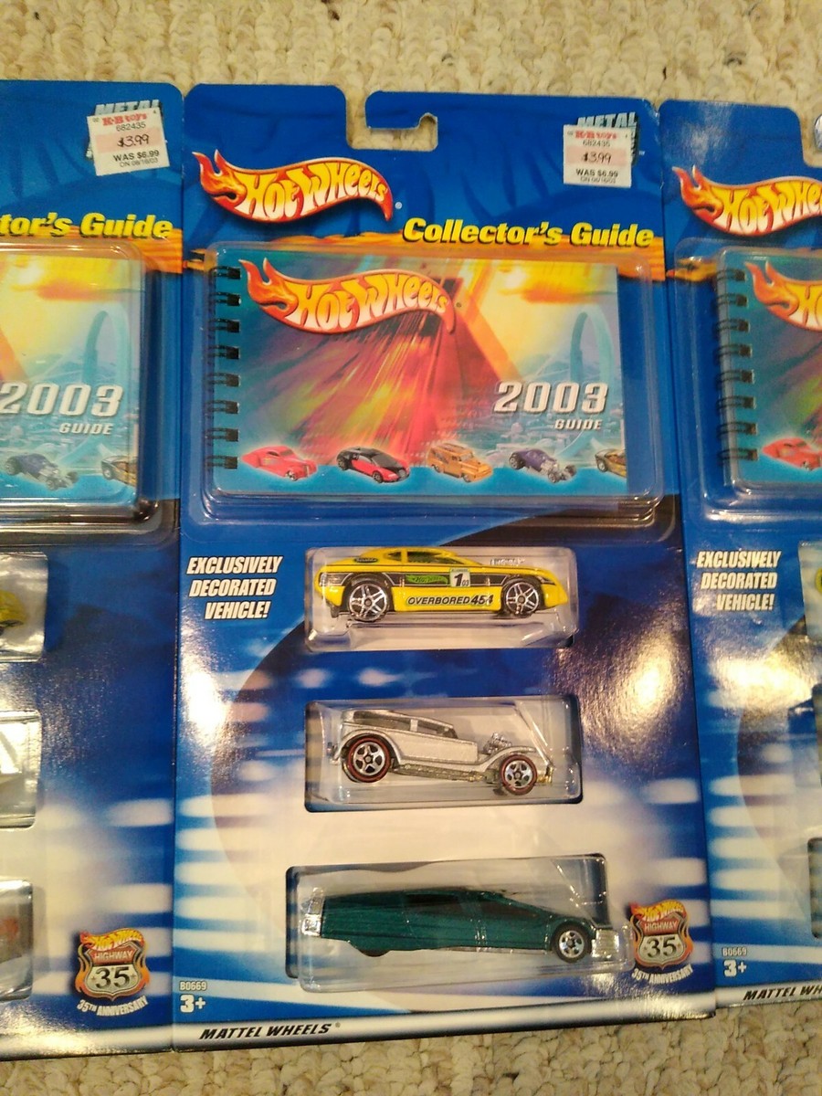 2003 Hot Wheels COLLECTOR'S GUIDE with 3 Cars | eBay