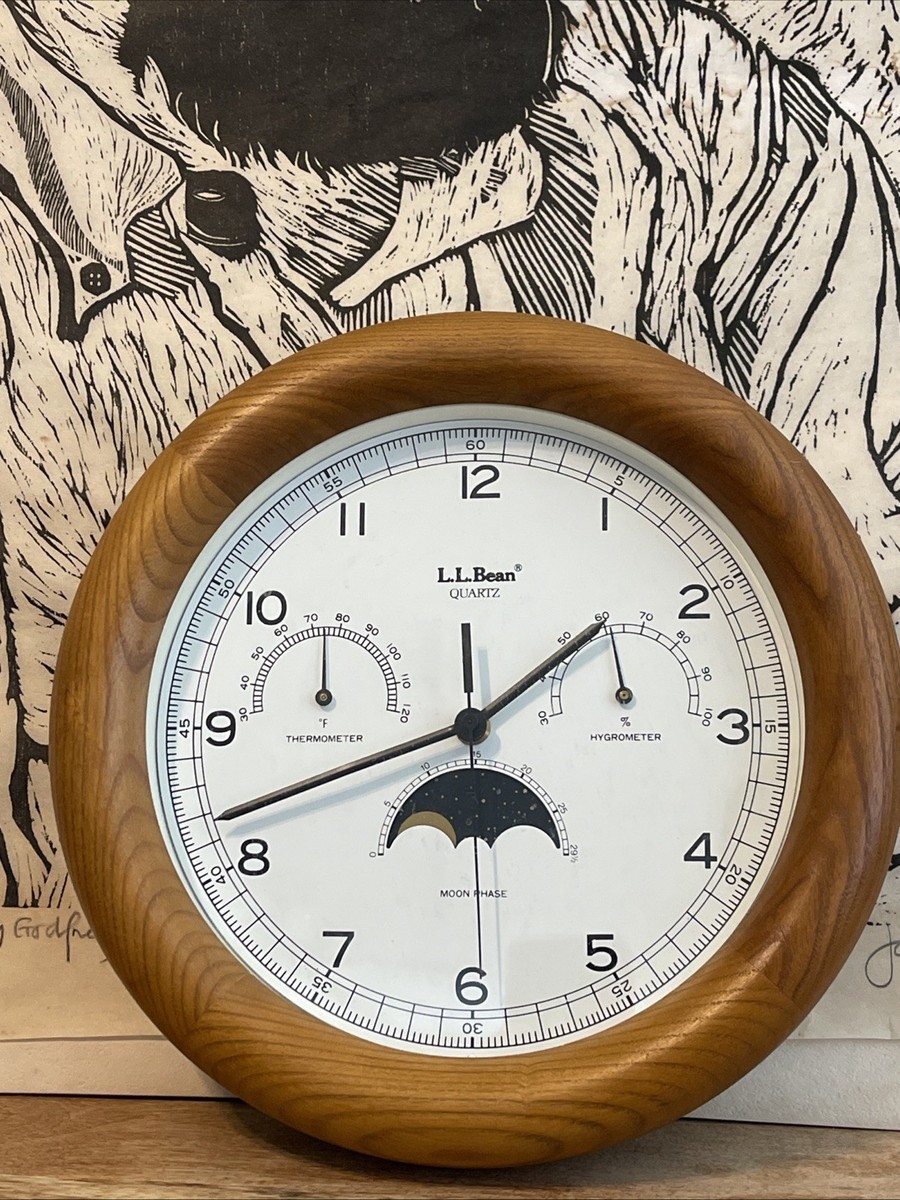 LLBean 掛け時計 ムーンフェイズ weather station L.L. Bean Weather