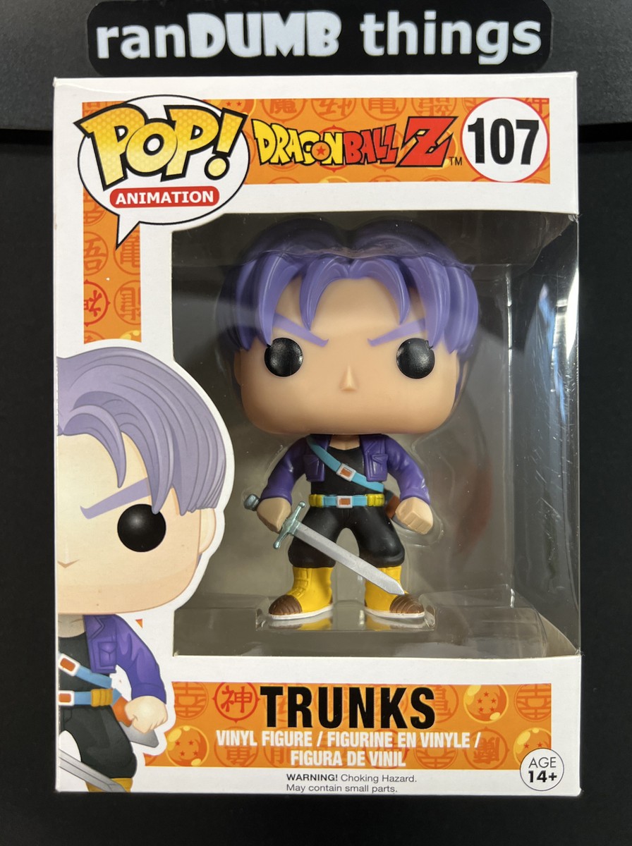 Funko Pop! Trunks #107 - Dragon Ball Z + PROTECTOR - Ships from NJ