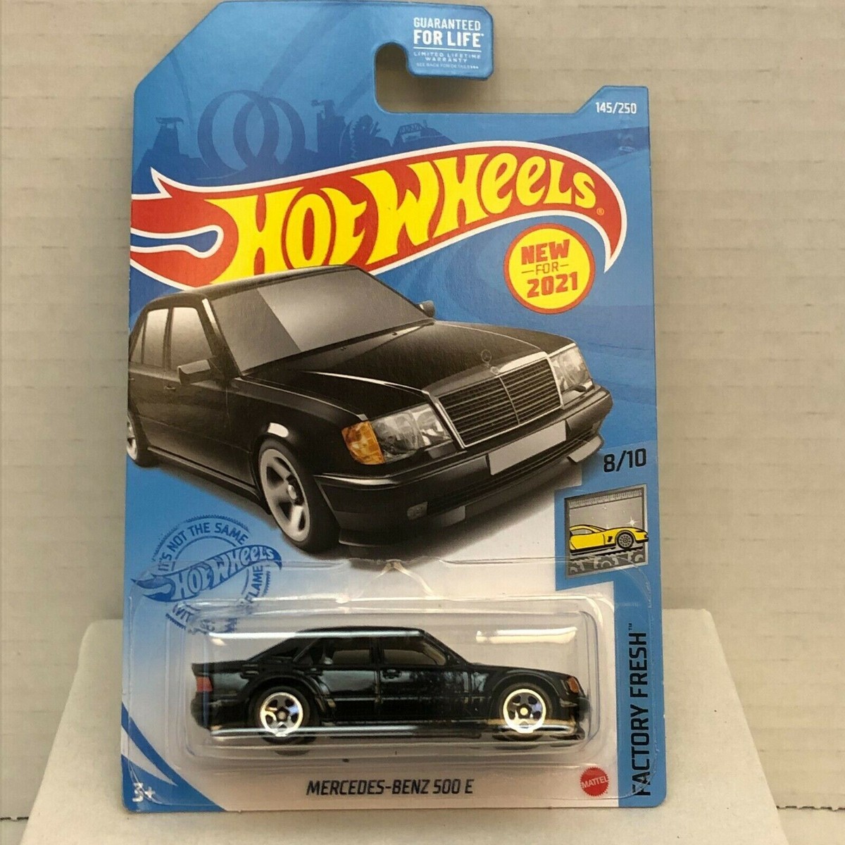Hot Wheels Mercedes-Benz 500E Black #145 145/250 2021 Factory
