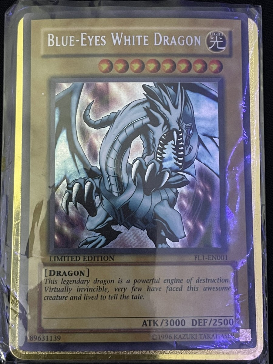 1996 Yugioh Blue Eyes White Dragon Limited Edition FL1-EN001