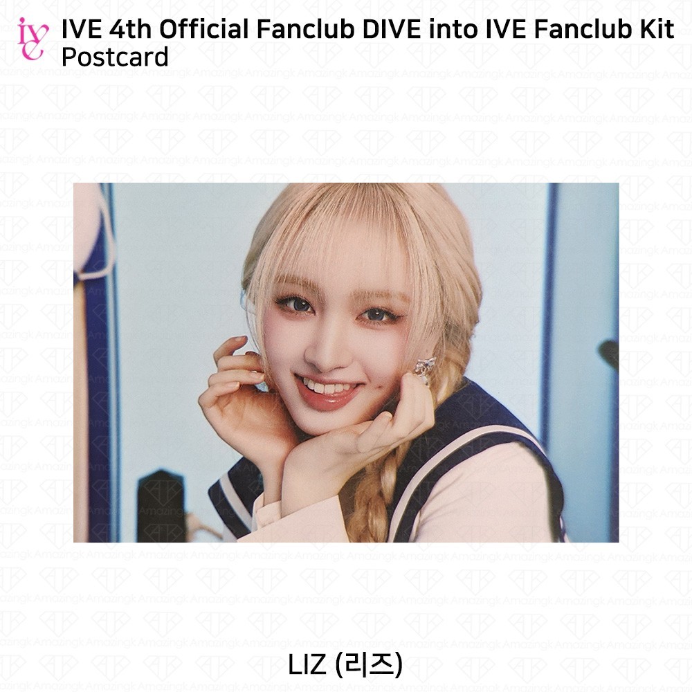 IVE 4th Official Fanclub DIVE into IVE Kit 1 of 2 Photocard KPOP