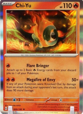 Chi-Yu 029/182 Holo Rare Paradox Rift Pokémon TCG Card NM | eBay