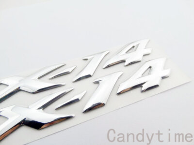Motorcycle 3D Raised ZX-14 Fairing Tank Emblem Sticker Decal For