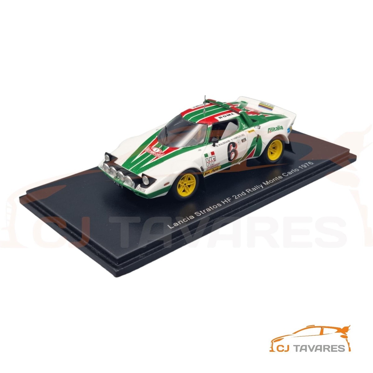 SPARK S9083 LANCIA STRATOS HF #6 B WALDEGARD 2nd RALLY MONTE CARLO