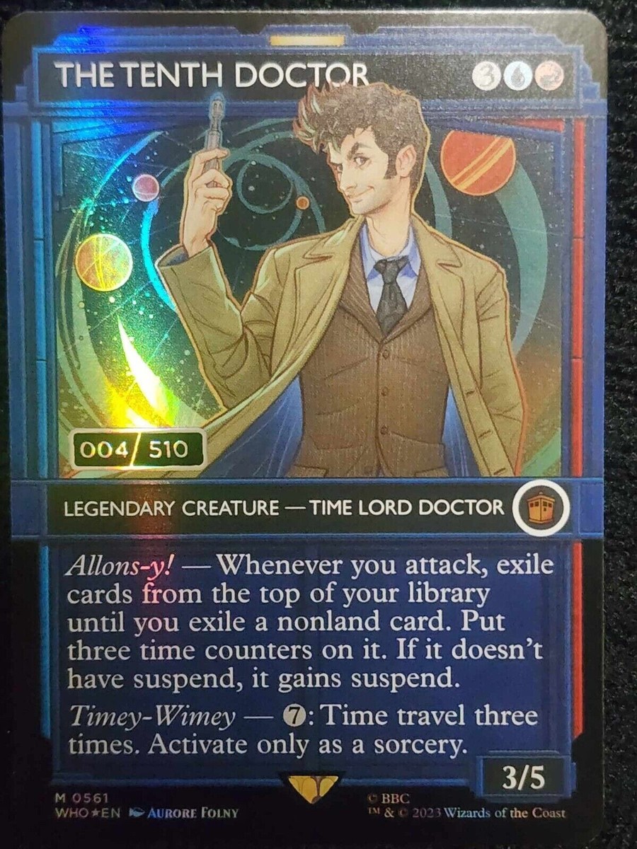 THE TENTH DOCTOR 004/510 Showcase Foil Serialized Mythic Doctor