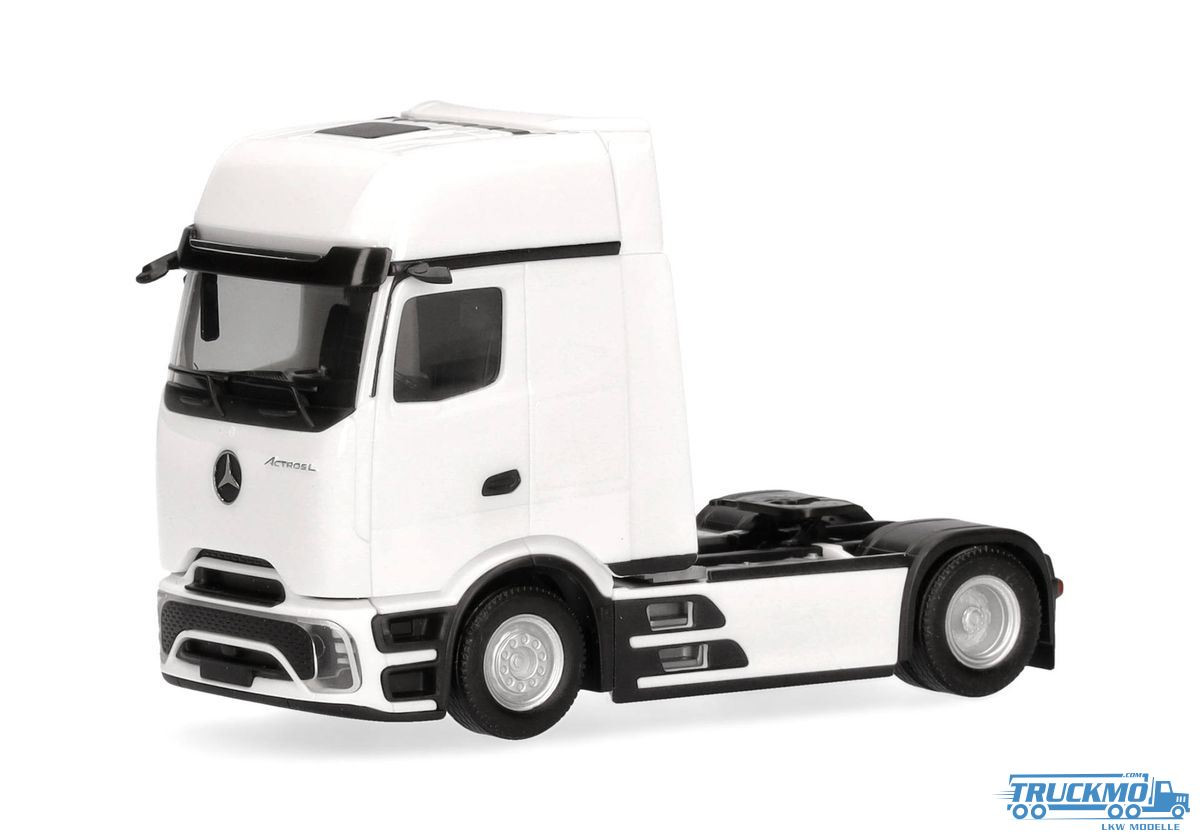 Herpa Mercedes Benz Actros L ProCabin Gigaspace Zugmaschine weiß