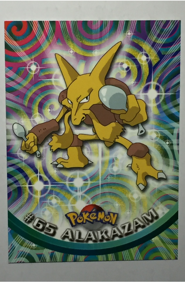 TOPPS - POKEMON - #65 ALAKAZAM - 1999 TV ANIMATION EDITION - M-NM