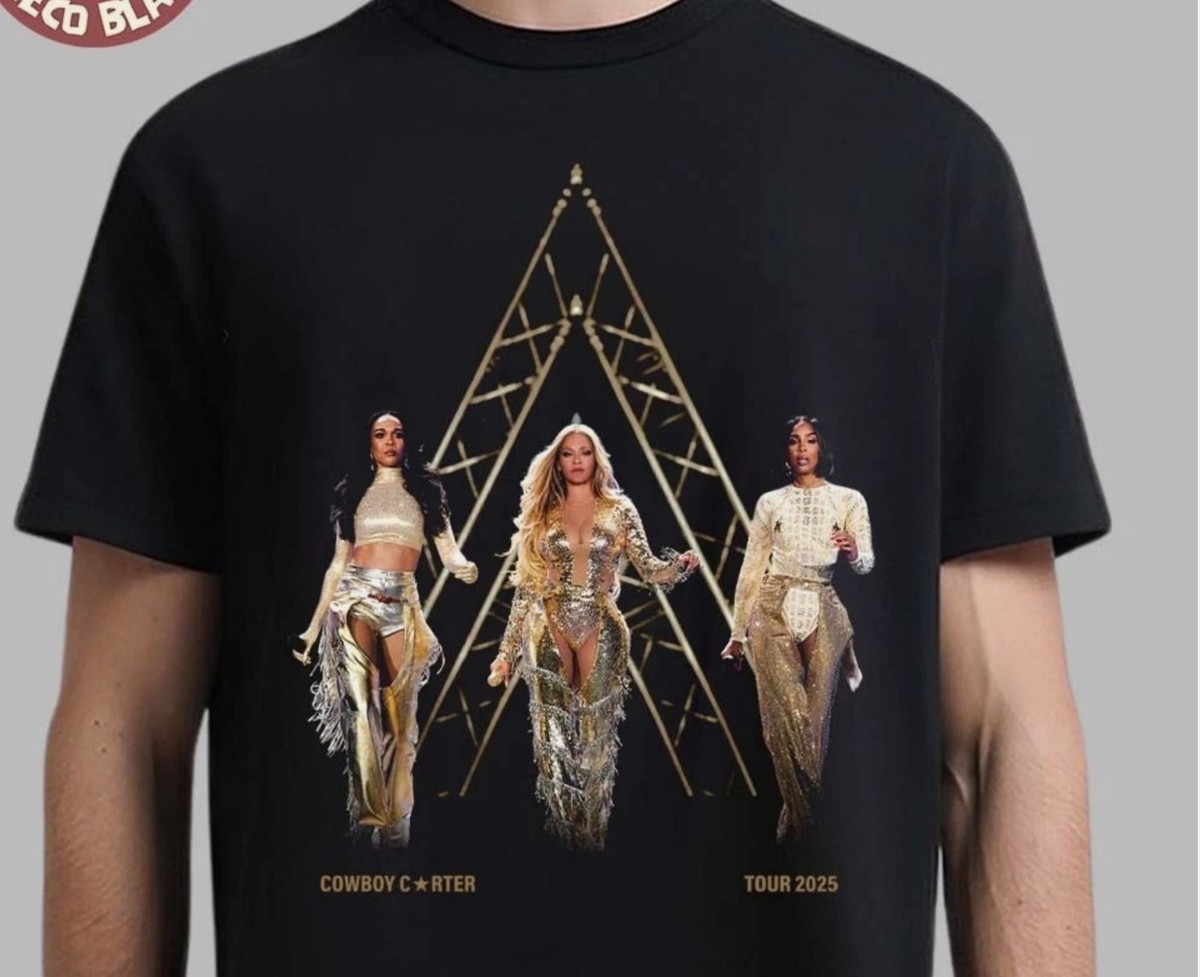 Beyonce Destiny's Child X Cowboy Carter Tour 2025 Legacy Black T