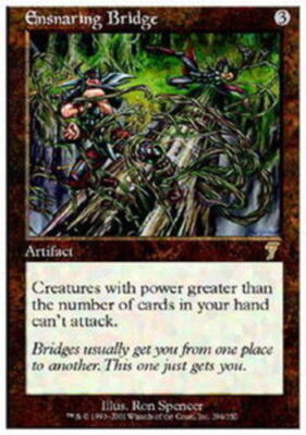 7th Edition Ensnaring Bridge - Foil x1 NM-Mint, English Magic Mtg