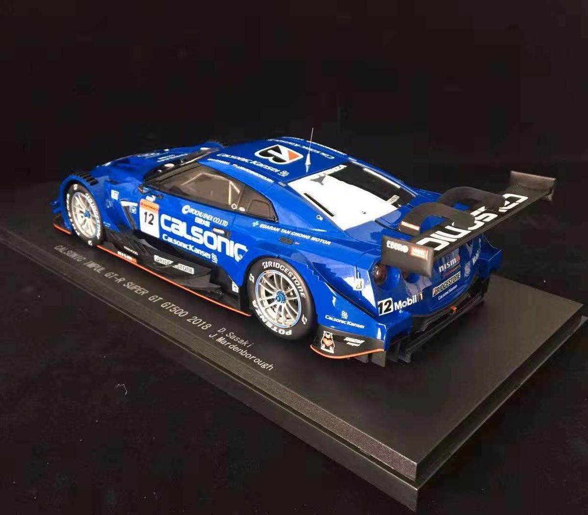 EBBRO 1/18 Nissan GTR 2018 CALSONIC IMPUL SUPER #12 GT500 | eBay