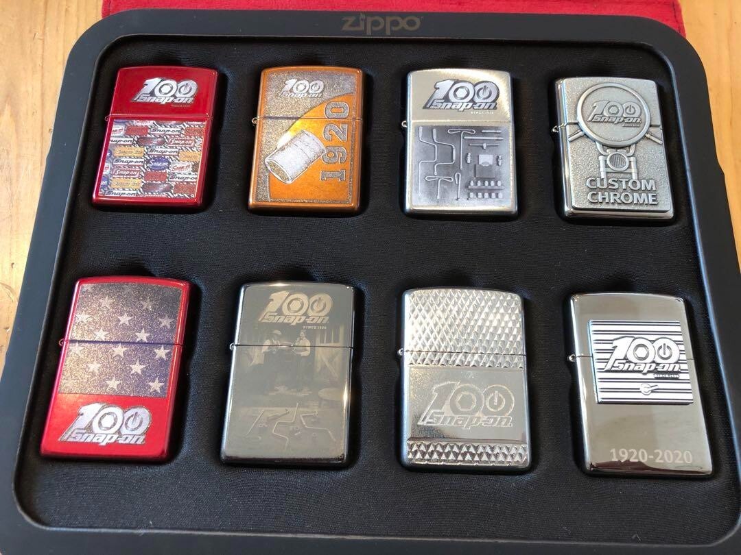 Snap on 100th Anniversary Limited Zippo w/Box Rare NEW Unused Set