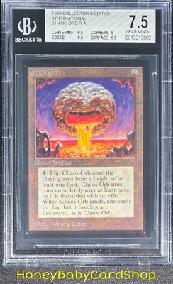 MTG International Edition (IE) 1993 Chaos Orb BGS 7.5 NM+ Old