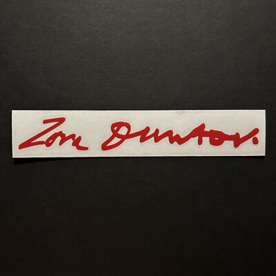 Zora Arkus Duntov Signature Decal Sticker CORVETTE C5 C6 C7 C8 Z51