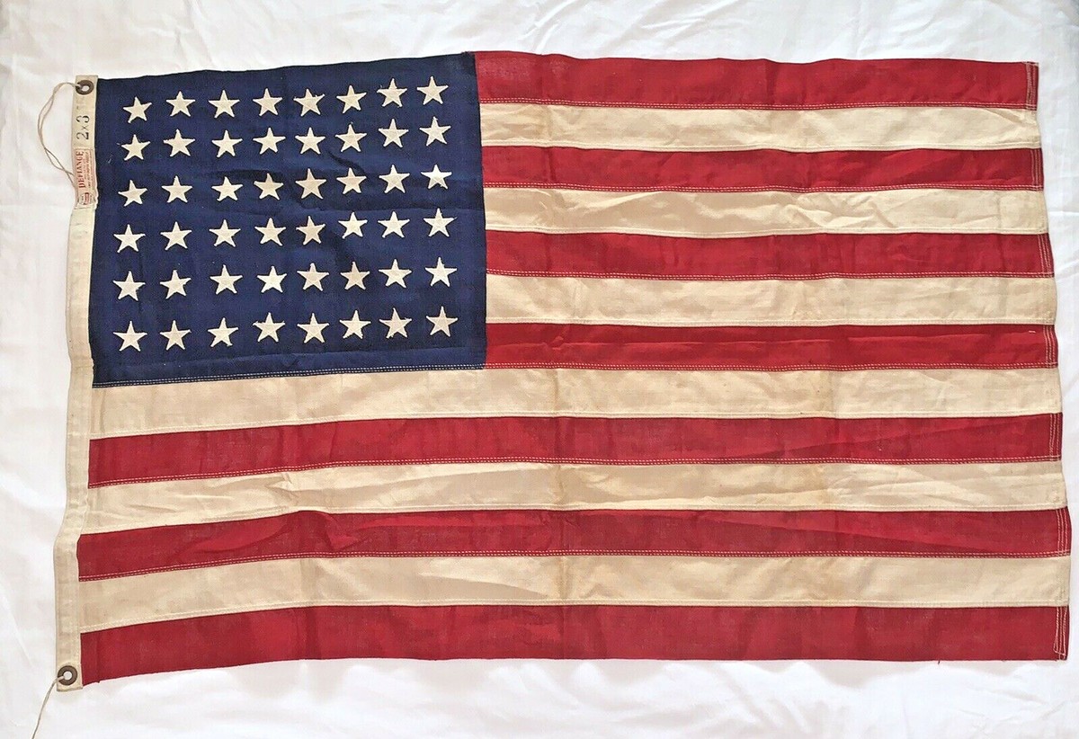 WWII ERA 48 STAR AMERICAN FLAG BY DEFIANCE 24