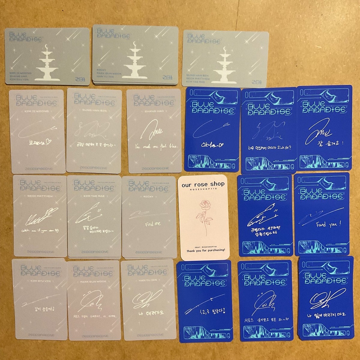 ZB1 Zerobaseone Blue Paradise HIDE, SEEK ver Official Album