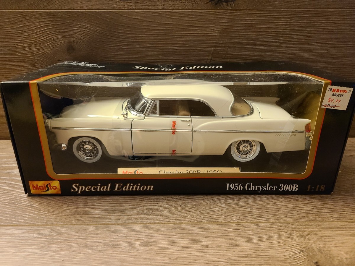 Maisto 1956 Chrysler 300B. 1:18 scale. White. Special Edition! | eBay