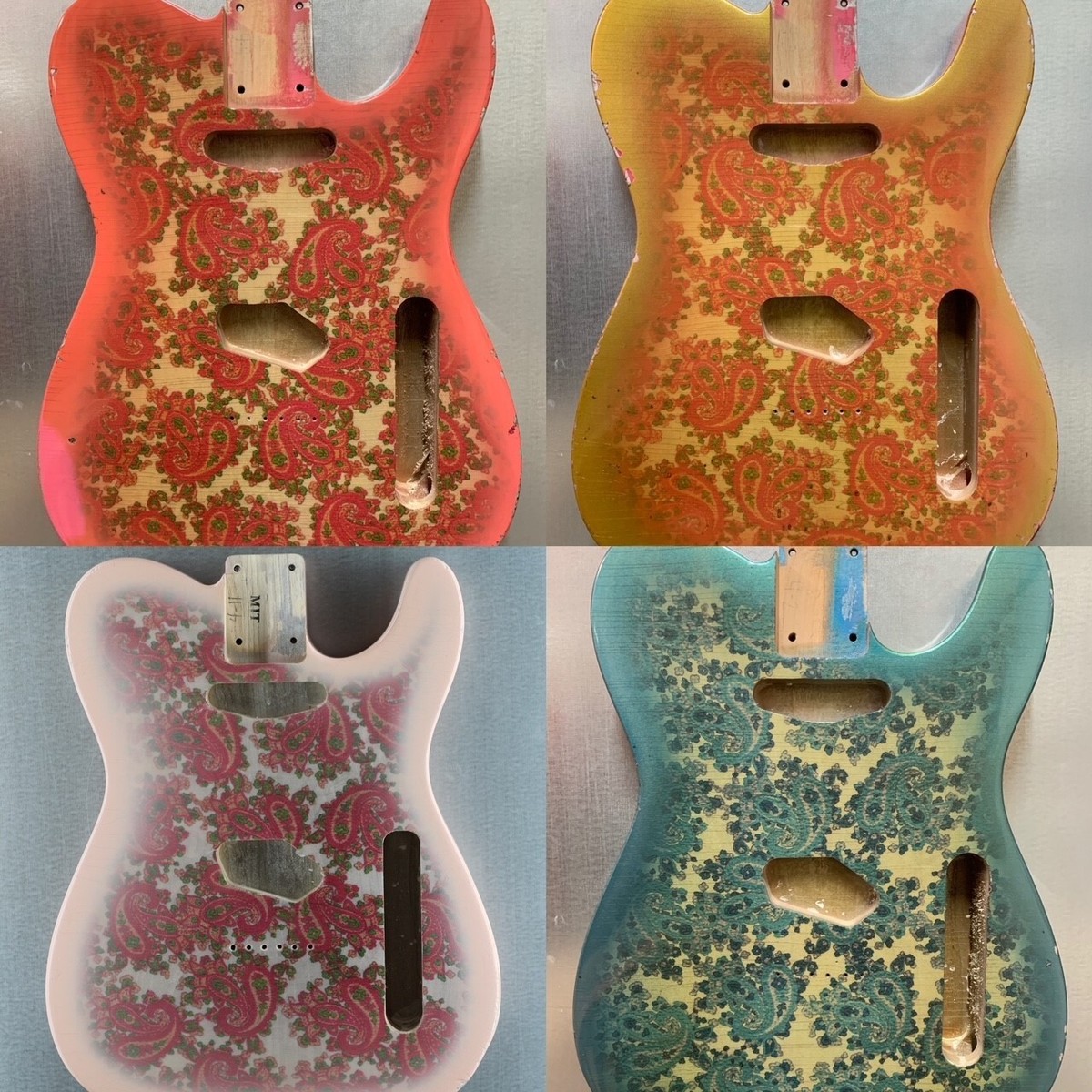 MJT Official Custom Order Vintage Aged Nitro Guitar Body Mark