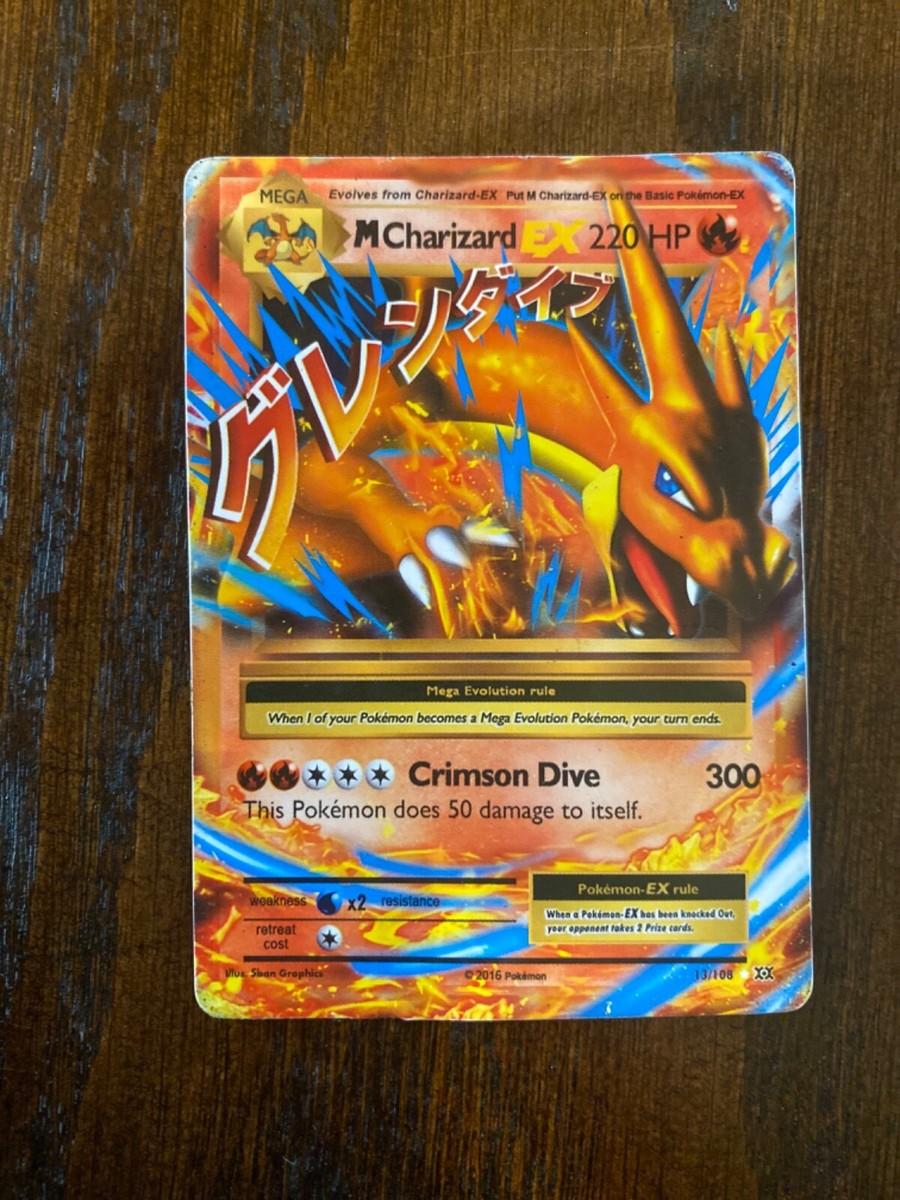 M Charizard EX 220 HP 300 damage | eBay