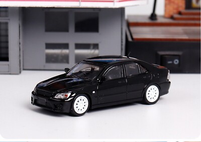 BBS Studio 1/64 Scale Toyota Altezza RS200 Black Diecast Car Model