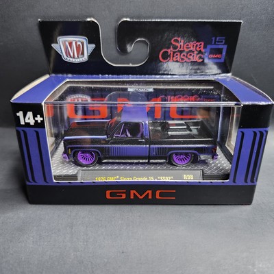 🔥 M2 Machines 1976 Gmc Sierra Grande 15 Purple CHASE! 1/750 +