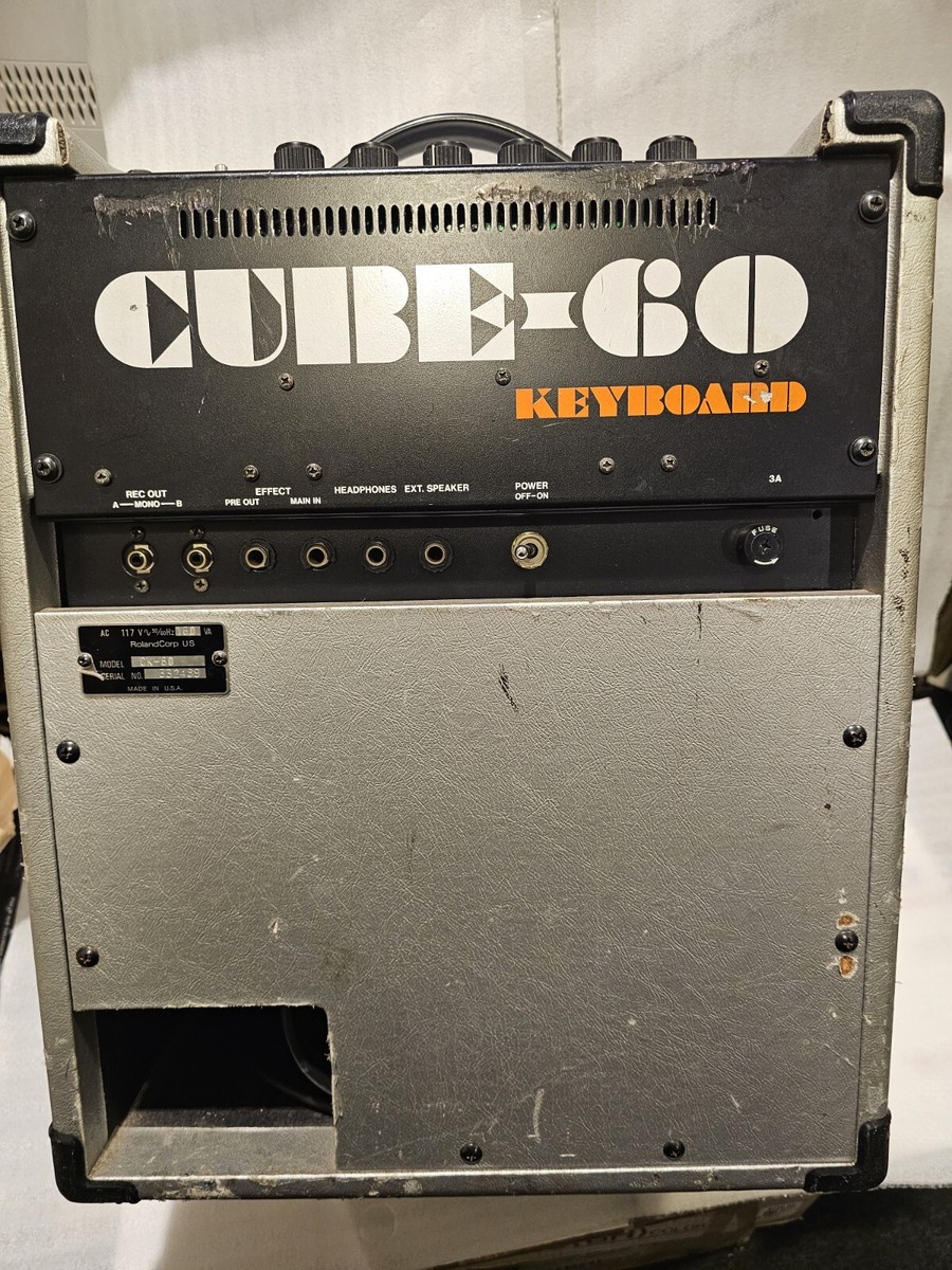 Vintage Roland Cube 60 Keyboard Amplifier, Silver, Tested, USA | eBay