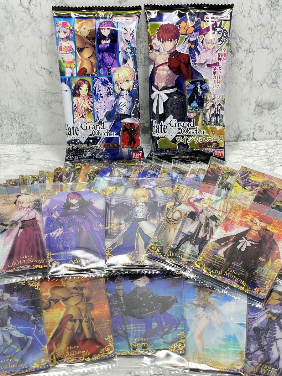 Fate Grand Order FGO Twin wafer special Japanese Card Bandai All