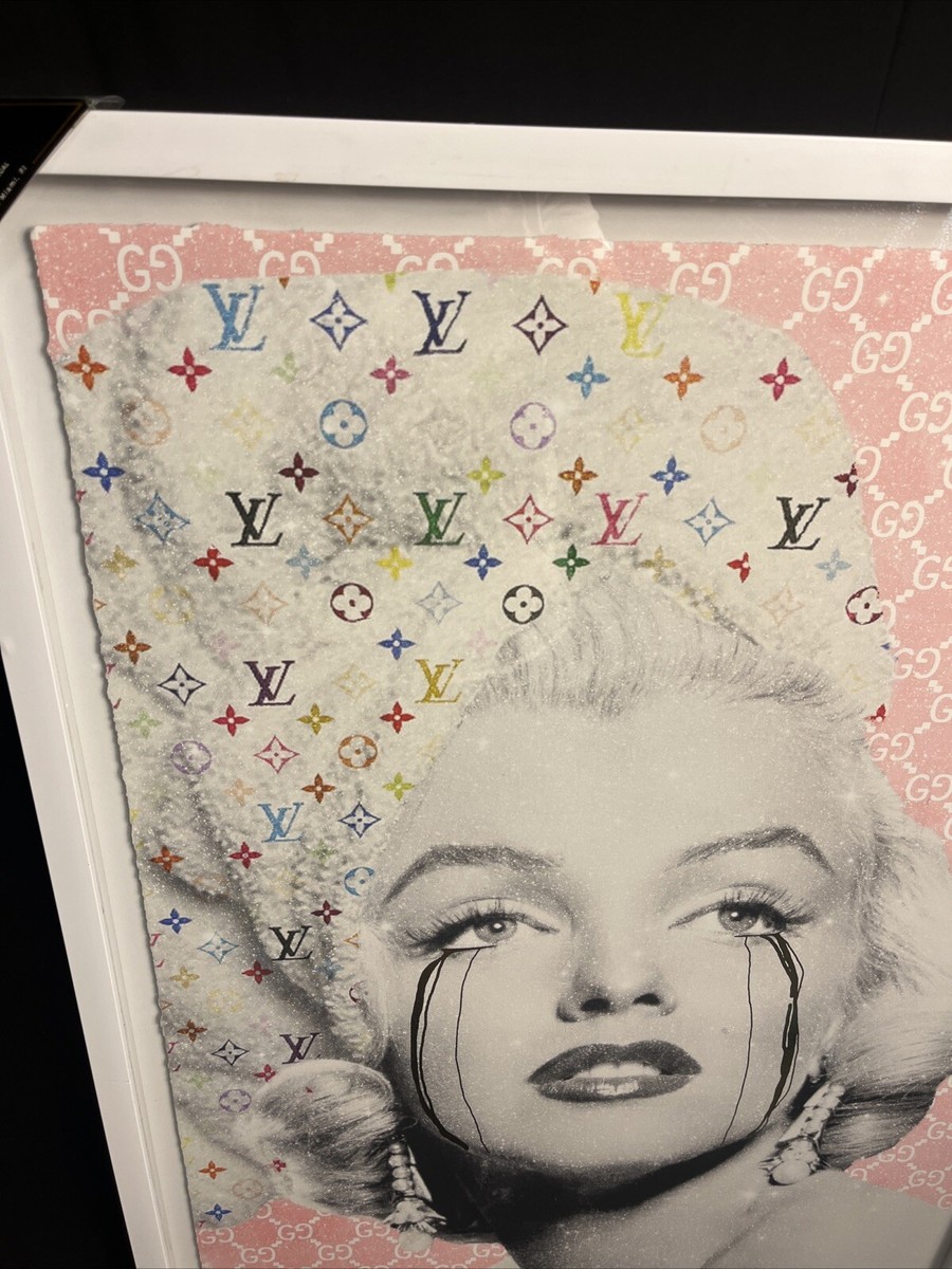 OLIVER GAL Louis Vuitton x Gucci MARILYN MONROE Foil Wall Decor