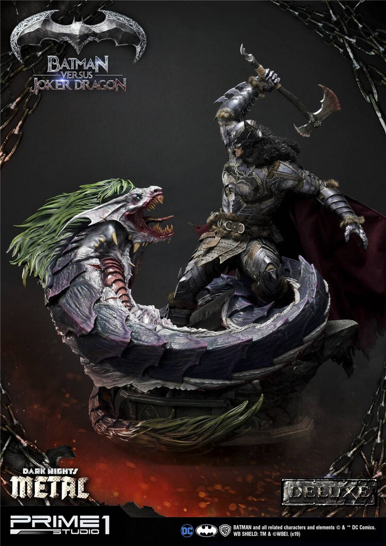 Prime 1 Studio MMDCMT-02 Batman Versus Joker Dragon Statue Deluxe