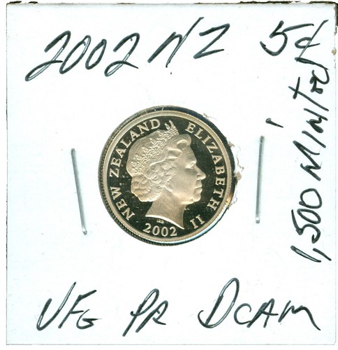 New Zealand - 2002 - Uncirculated 5 Dollars Coin- Hector's Dolphin