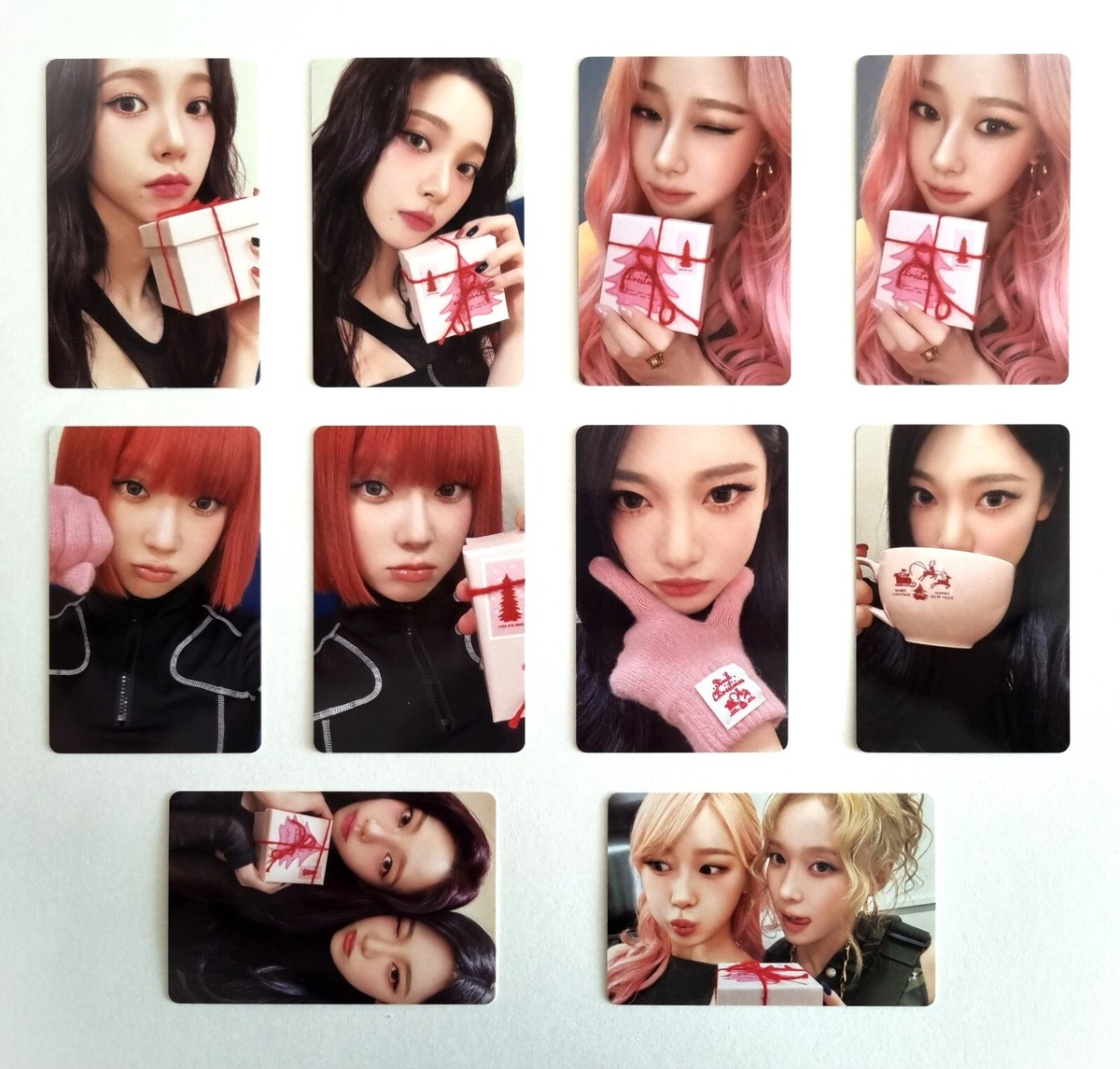 Aespa SM 2024 Pink Christmas Official Photocard Karina Giselle