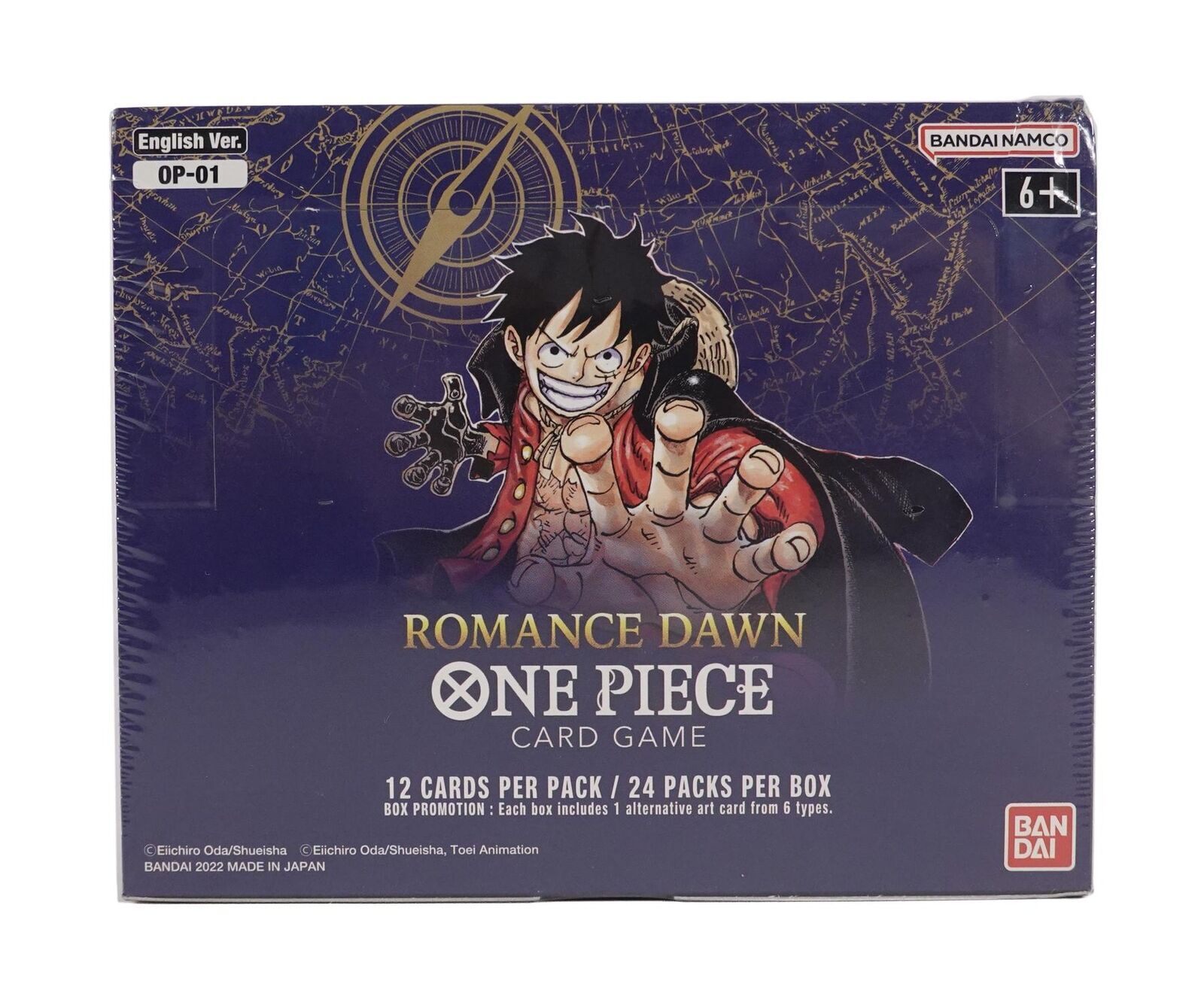 Bandai One Piece CCG Romance Dawn Booster Box - Case of 12 Boxes
