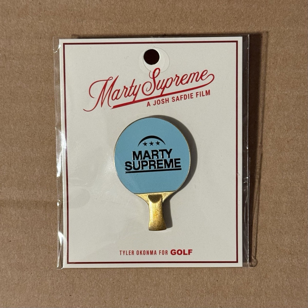 Golf Wang x Marty Supreme Ping Pong Paddle Pin IN HAND ✓ A24