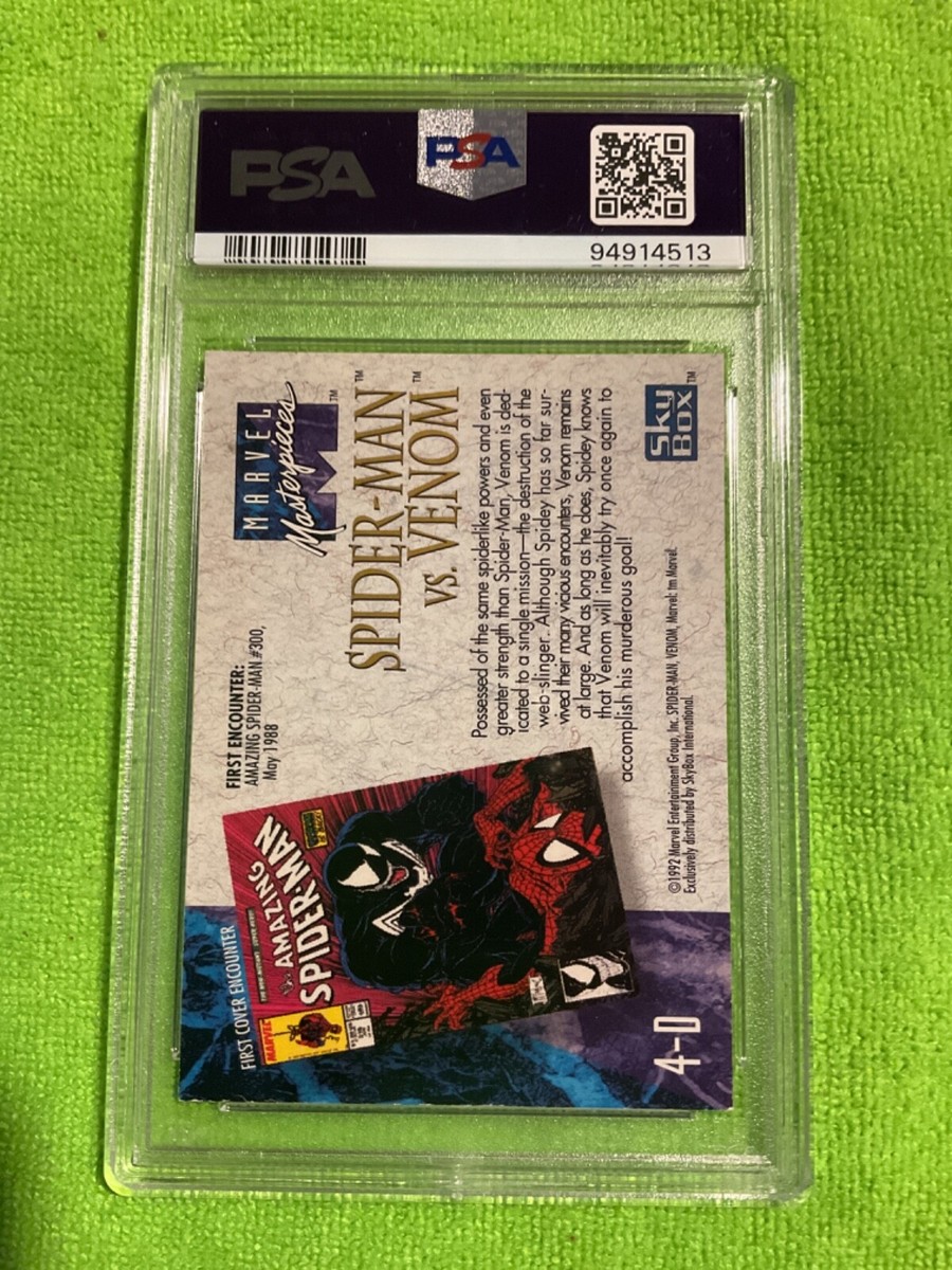 1992 Marvel Masterpieces Spider-Man vs Venom Battle Spectra #4-D