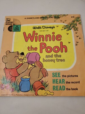 Vtg 1966 Walt Disney Winnie The Pooh and The Honey Tree Record and