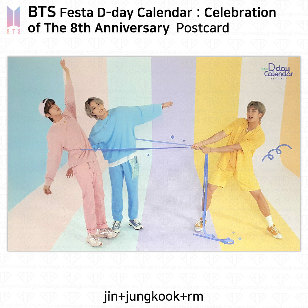 BTS Festa D-day Calendar Celebration of The 8th Anniversary