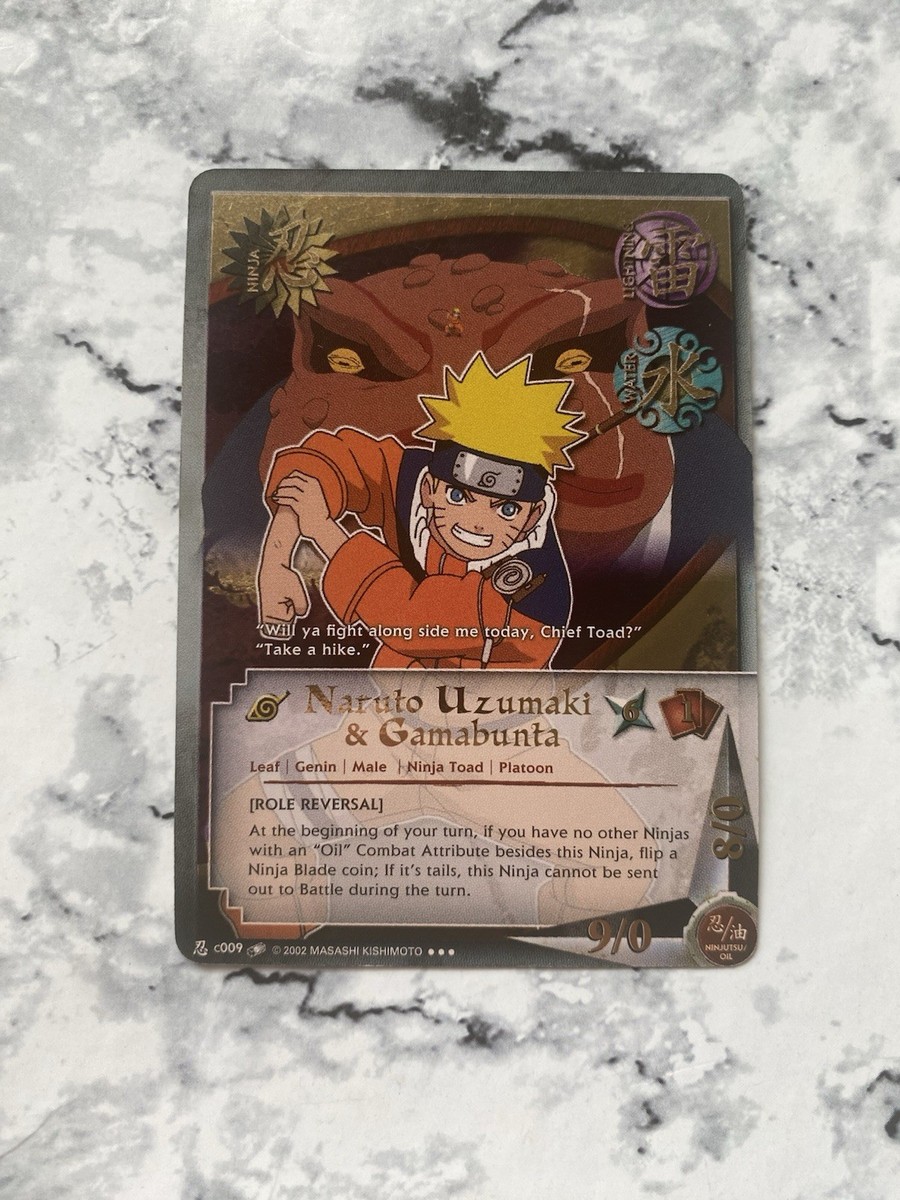 Naruto CCG Naruto Uzumaki & Gamabunta Super Rare Quest For Power
